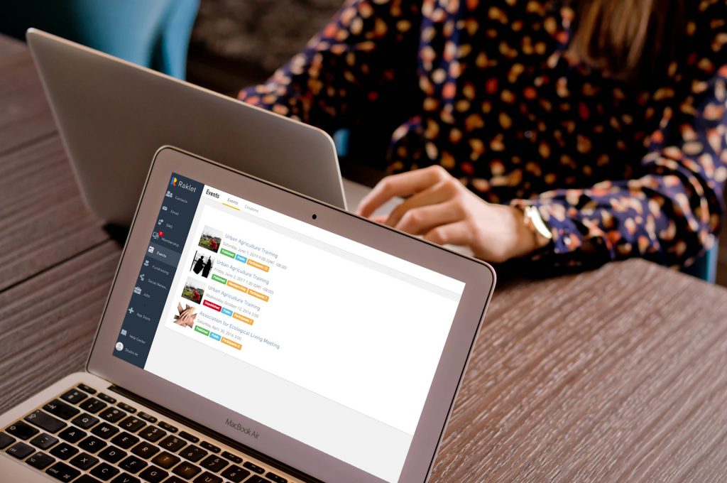Top memebrship management software- Raklet's event management module
