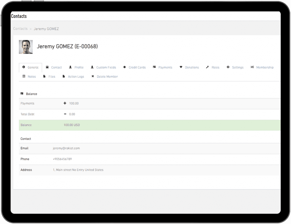 Advanced CRM options with Raklet memebrship mangement software