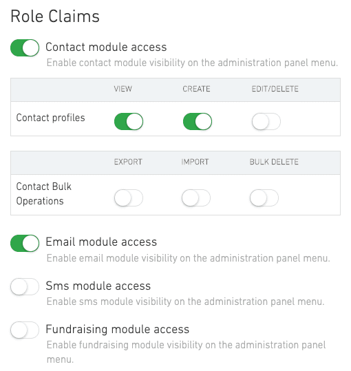 With Raklet's new feature you can create new roles and restrict features accordingly