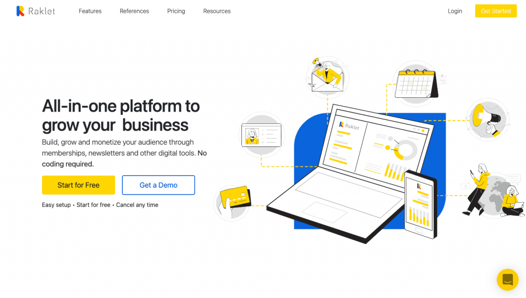 Raklet as a free yoga studio software