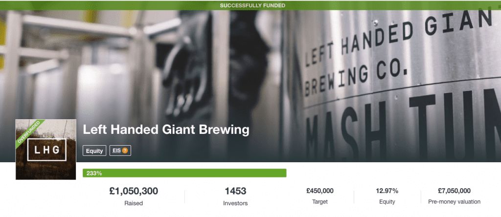 Left Handed Giant Brewing Website