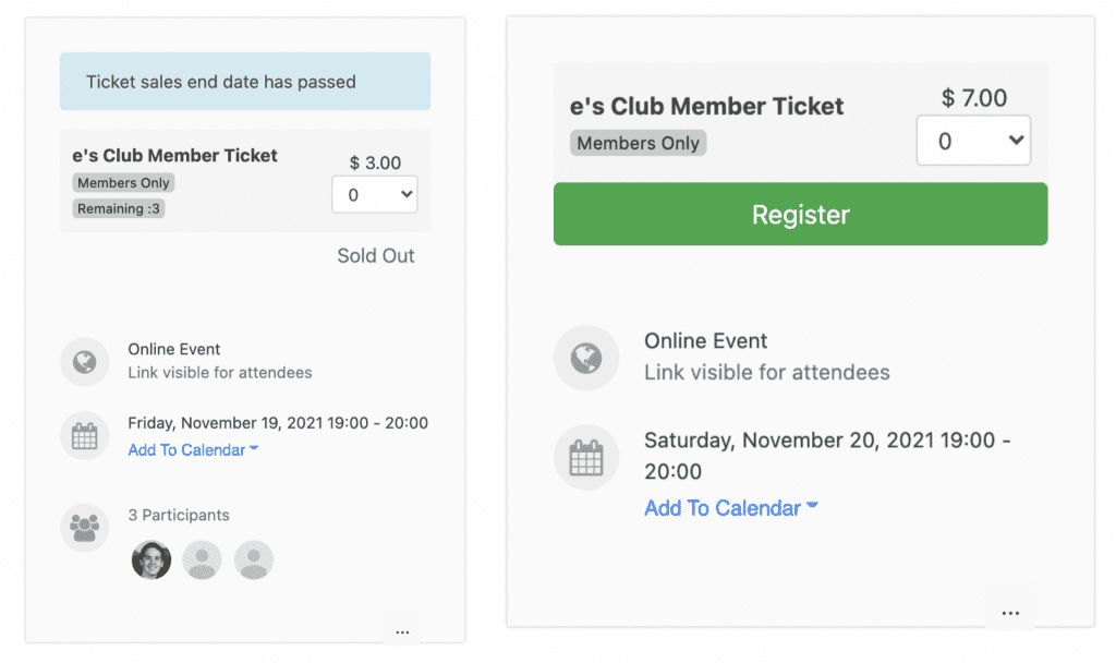 Selling tickets with a nonprofit software