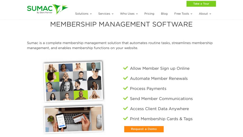 sumac membership management software