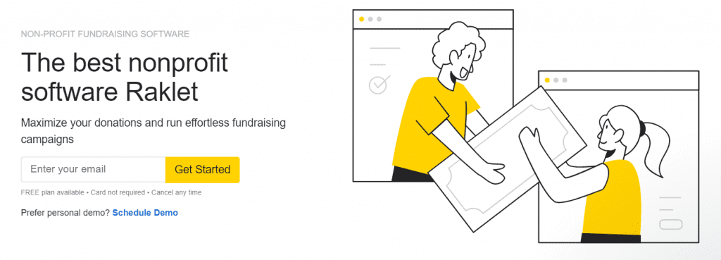 Best nonprofit software of Raklet