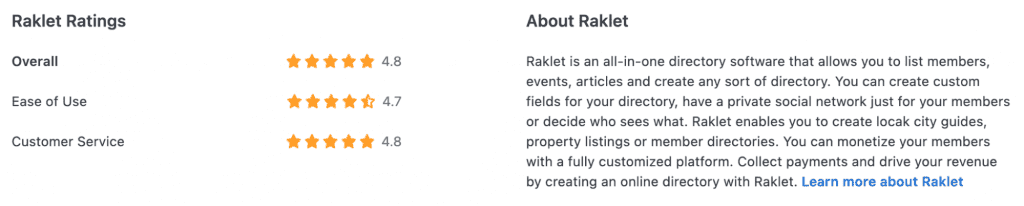 Raklet reviews