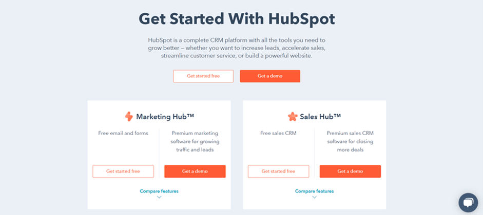 get started with hubspot