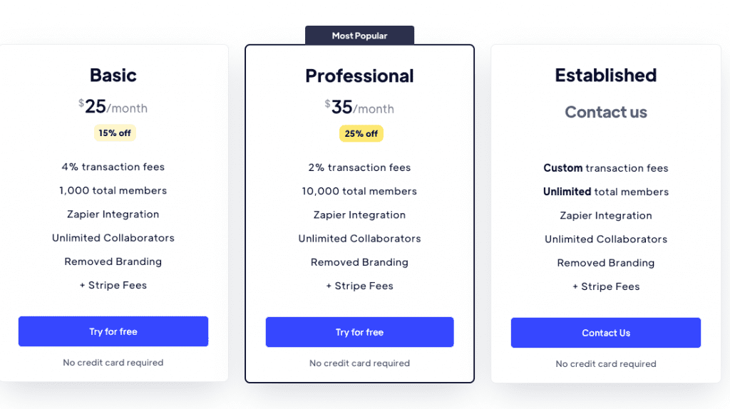 Memberstack Pricing