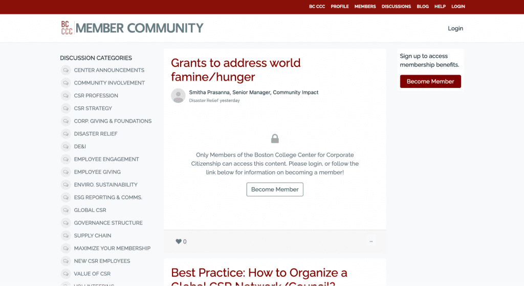 bcccc member community platform