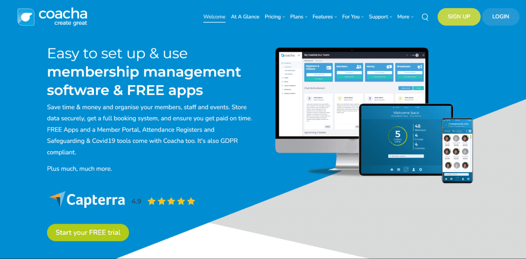 coacha membership management software uk