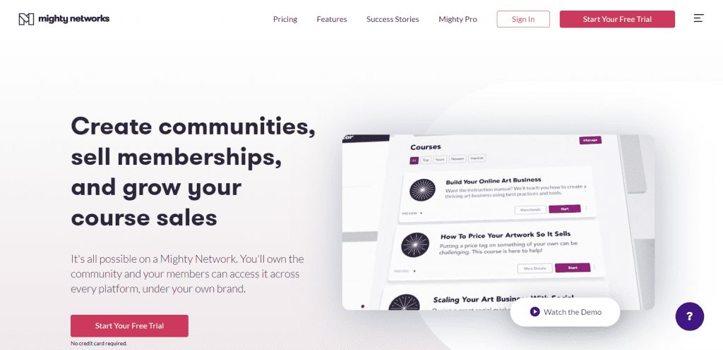 mighty networks community app