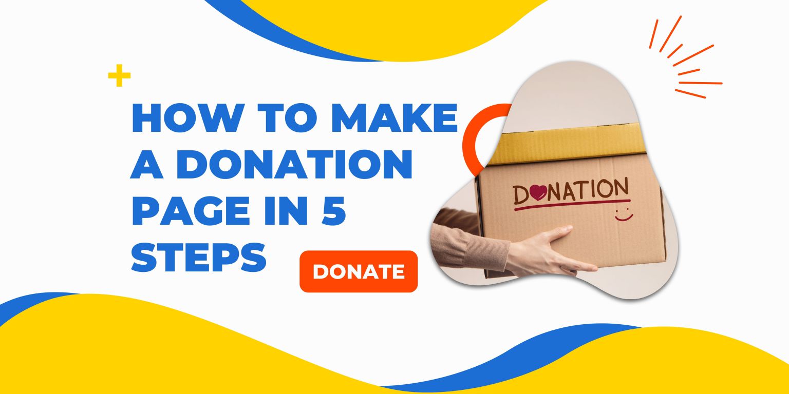 how to make donation page
