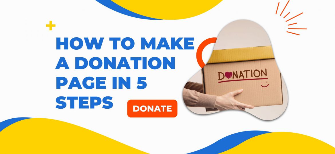 how to make donation page