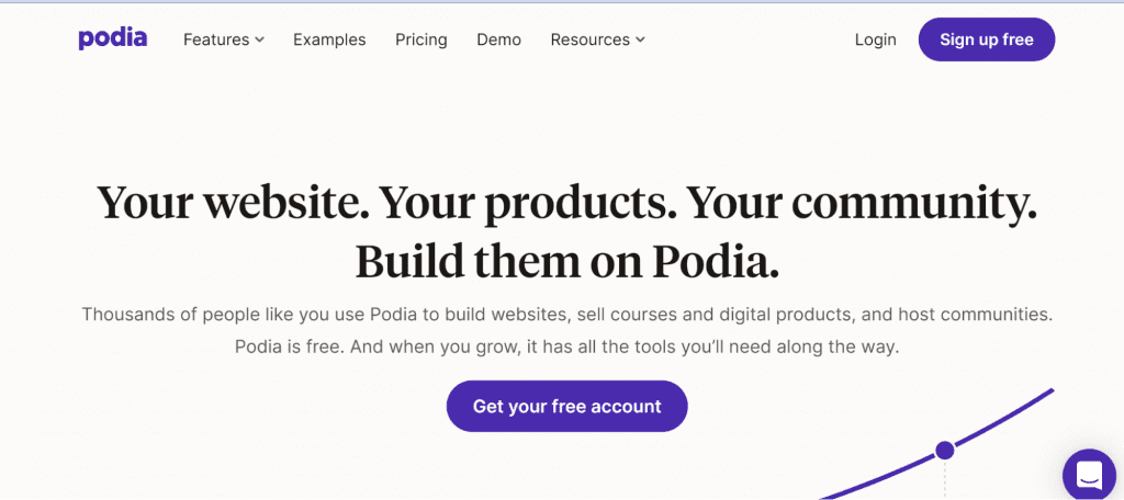 podia main site