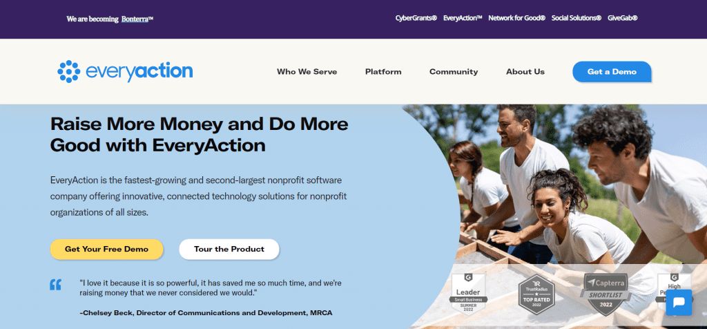 everyaction main page