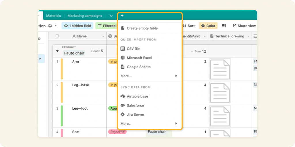 airtable excel