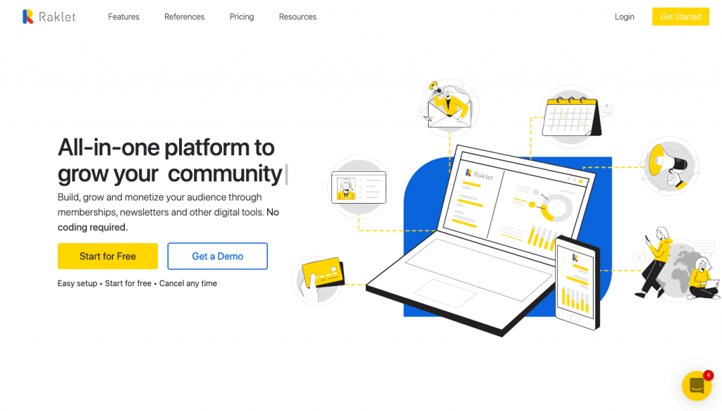 raklet main page