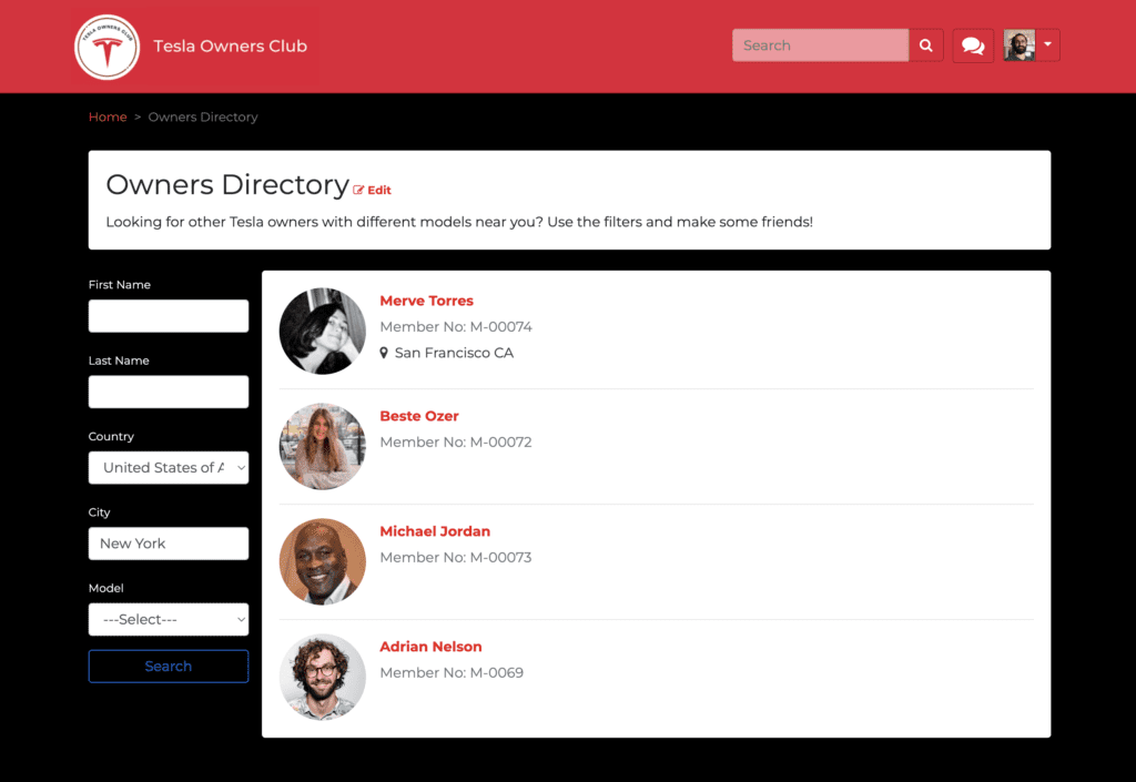 Membership Directory Builder