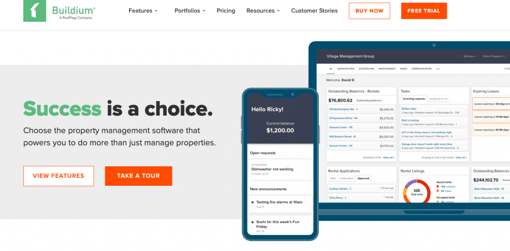 buildium main page