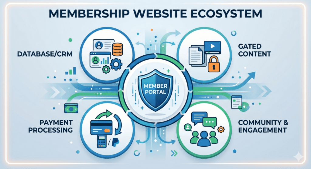 Membership website ecosystem