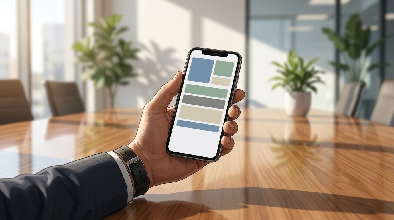 digital business cards for organizations illustration