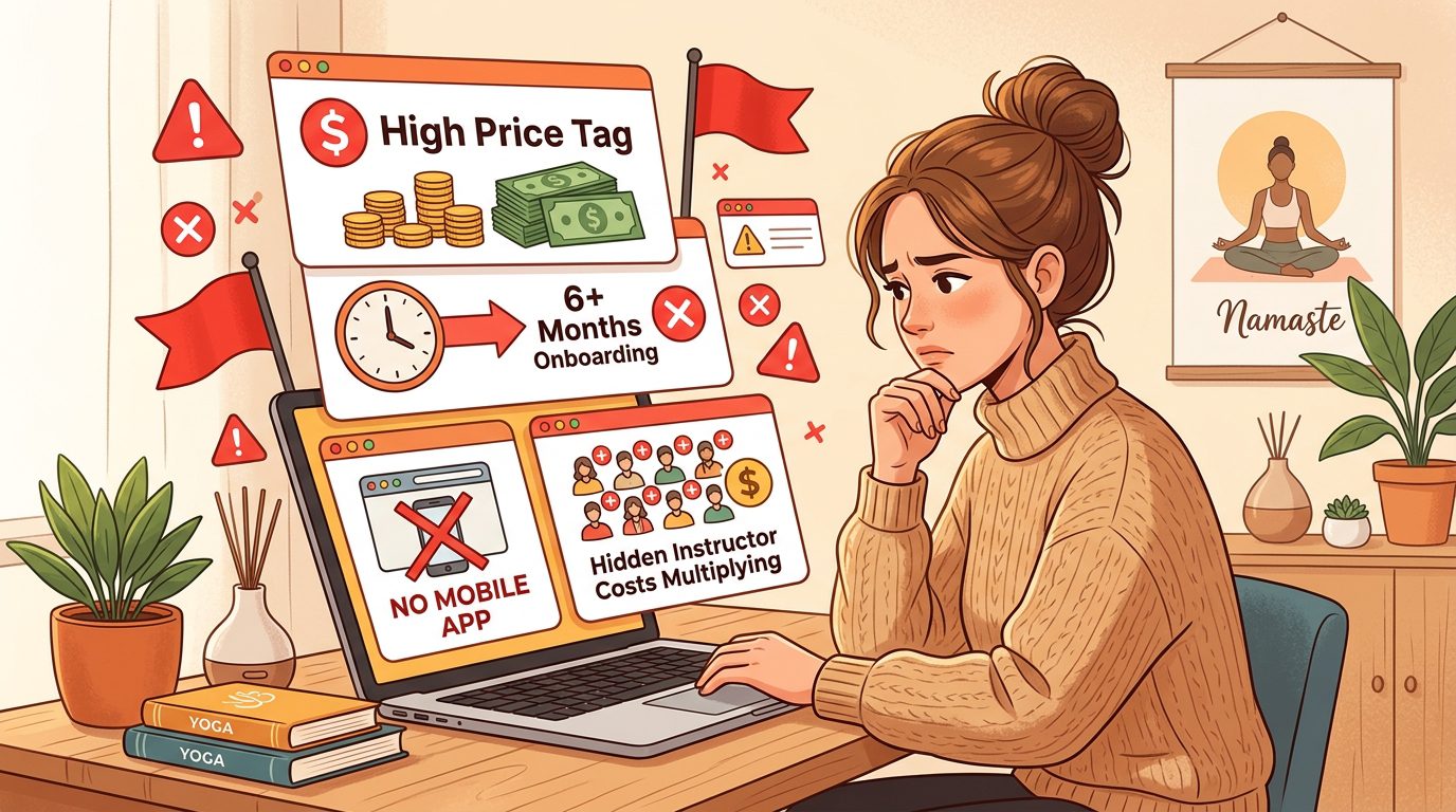 Red flags and warning signs in yoga studio software pricing
