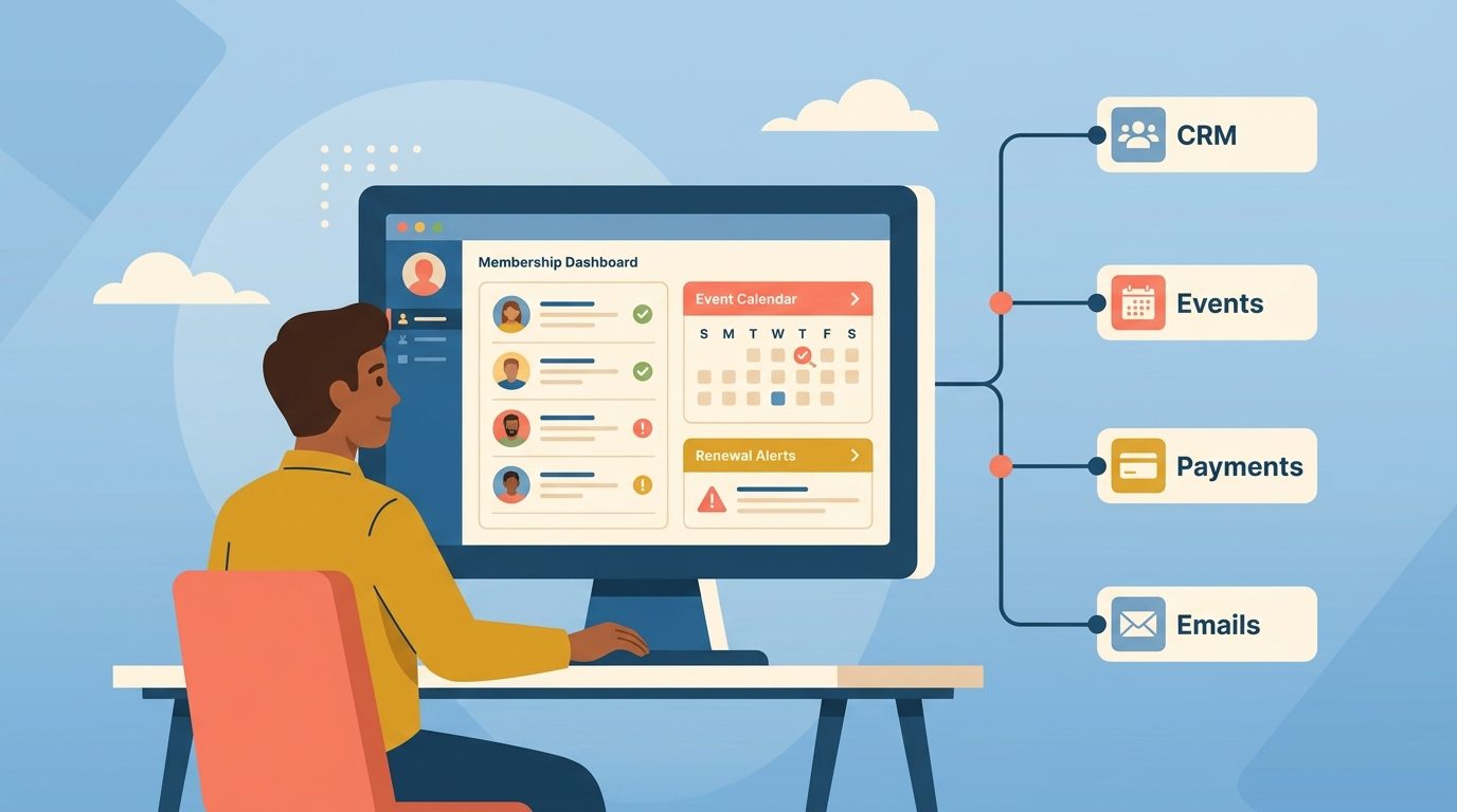 best association management software feature modules illustration