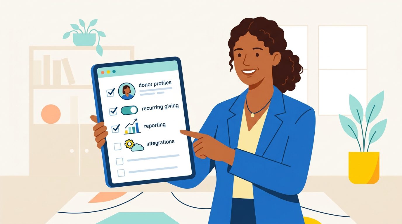 donor management software evaluation criteria checklist