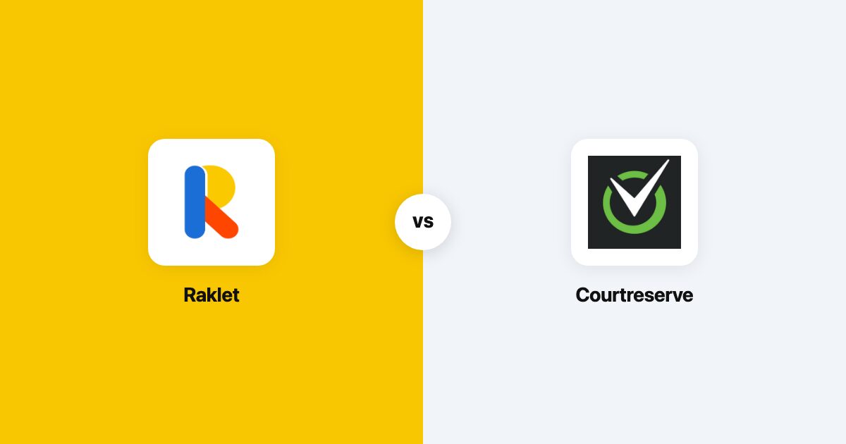 CourtReserve vs Raklet sports club software comparison