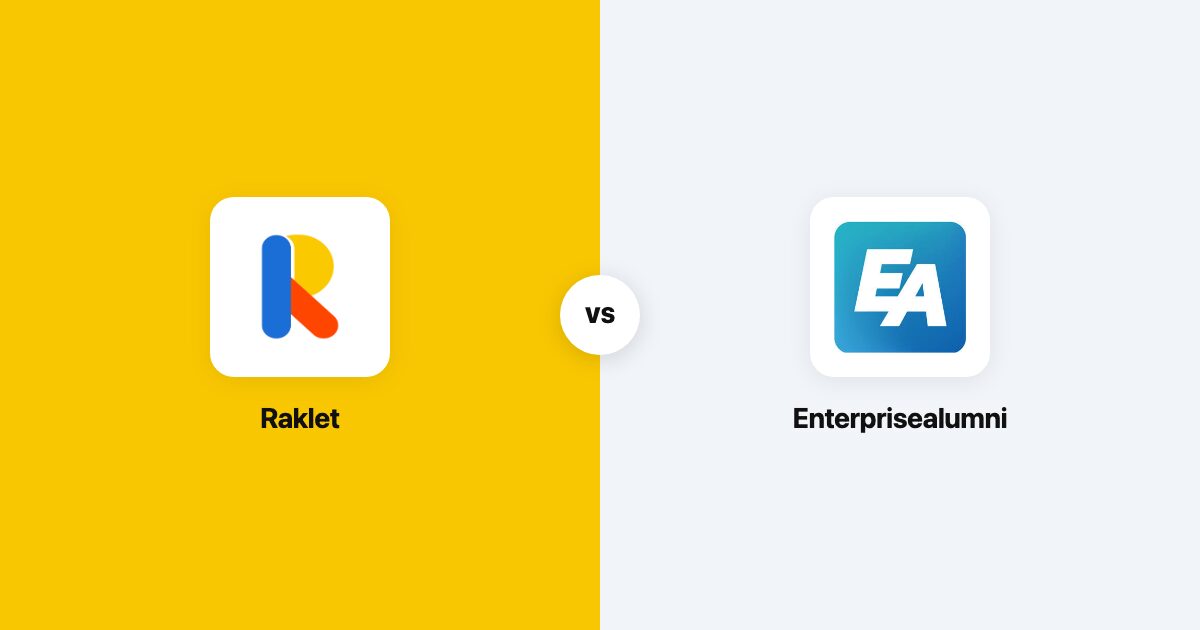 EnterpriseAlumni vs Raklet: enterprise or open pricing?