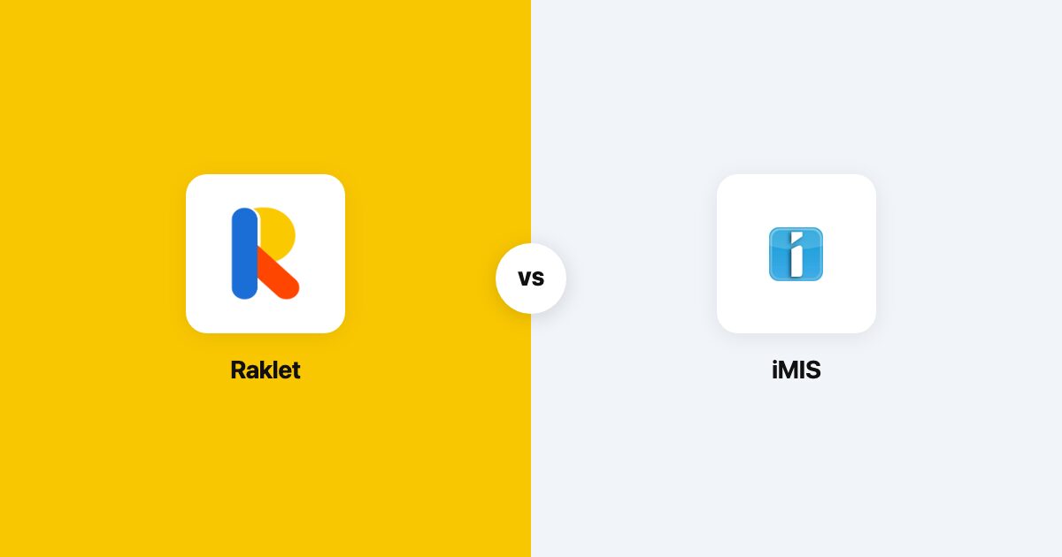 iMIS vs Raklet comparison