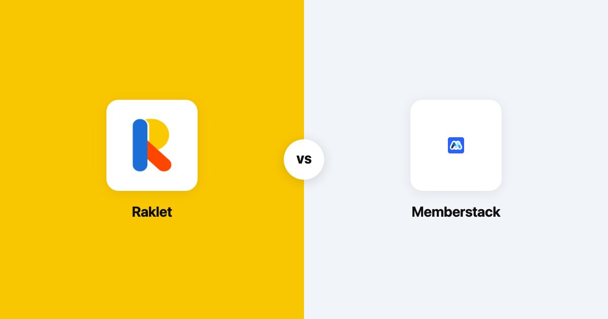 Memberstack vs Raklet comparison
