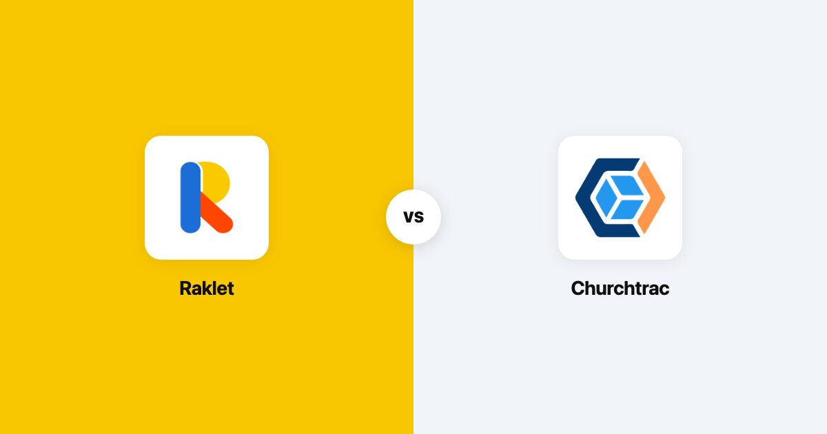 ChurchTrac vs Raklet comparison