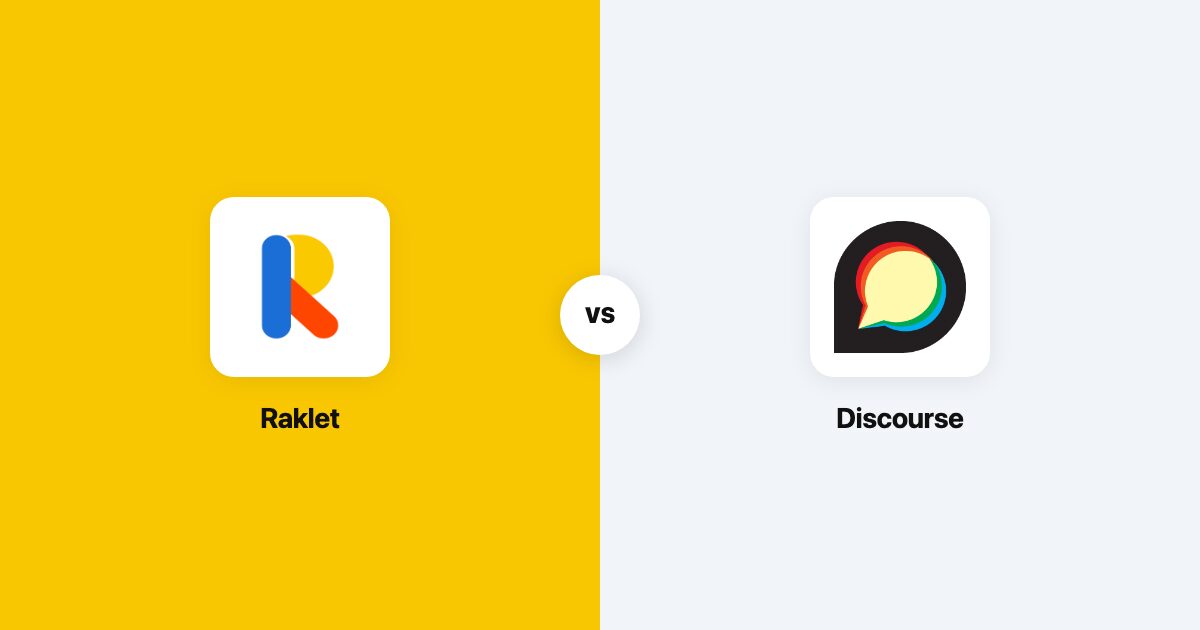 Discourse vs Raklet: forum software vs membership platform