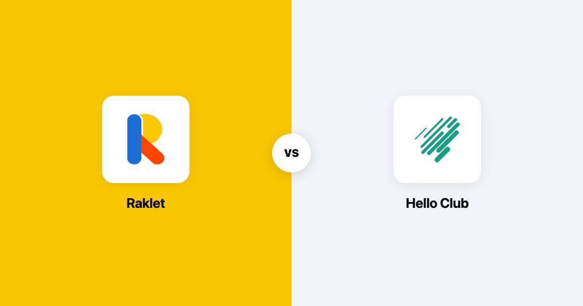 Hello Club vs Raklet comparison