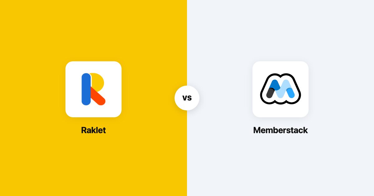 Memberstack vs Raklet comparison