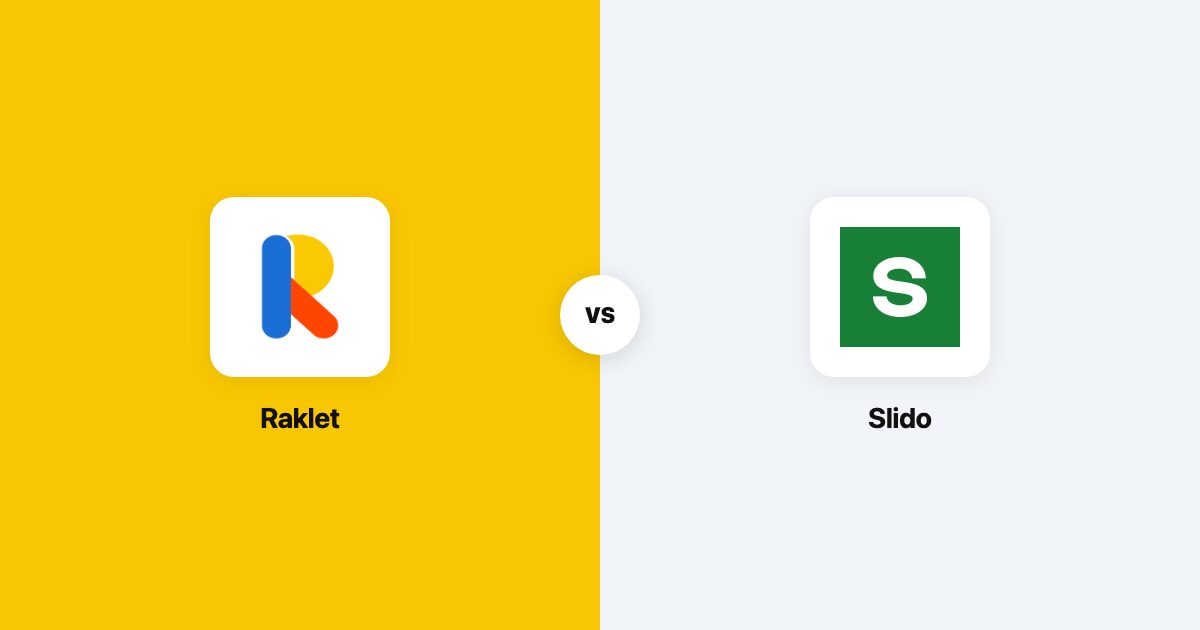 Slido vs Raklet comparison