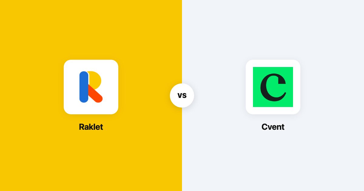 Cvent vs Raklet comparison